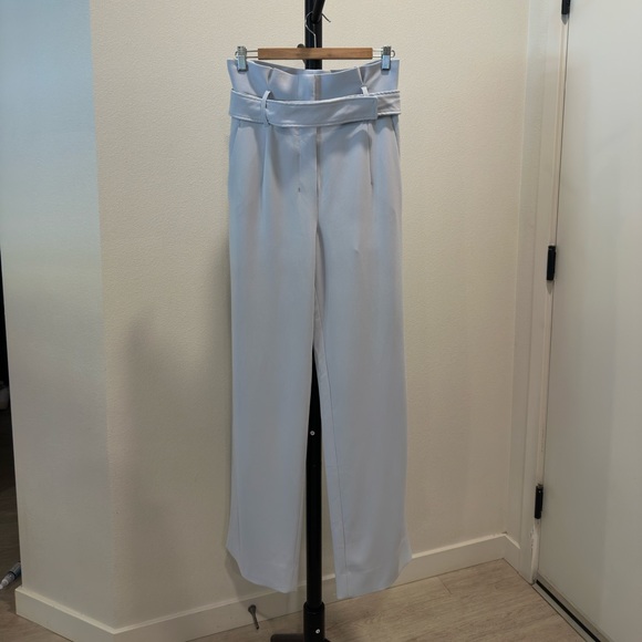 Babaton Pants - Babaton Aritzia Jermaine Paper Bag High Waist Wide Leg Pants Size 8